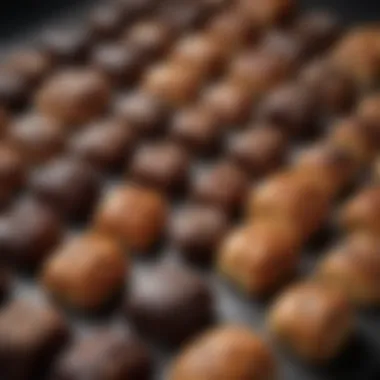 Varieties of Chocolate for Pain au Chocolat Assorted chocolates used in pain au chocolat, showcasing variety