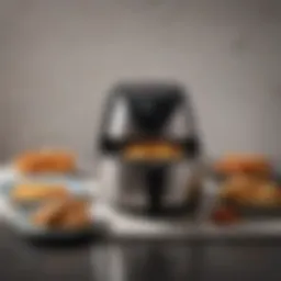 Innovative Korean air fryer showcasing sleek design and modern features