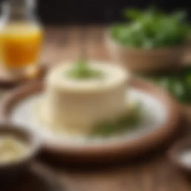 Culinary Applications of Buttermilk Buttermilk used in a culinary dish garnished with herbs