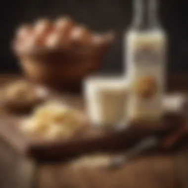Nutritional Benefits of Buttermilk Nutritional benefits of buttermilk displayed on a wooden table