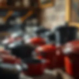 A stunning collection of Lodge Dutch ovens showcasing their variety