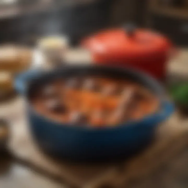 A variety of dishes that can be prepared using the largest Le Creuset Dutch oven.