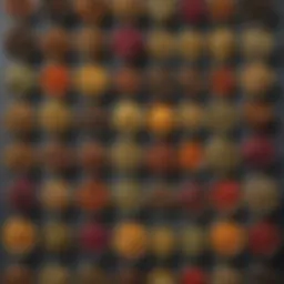 A vibrant assortment of loose-leaf teas showcasing their rich colors and textures.