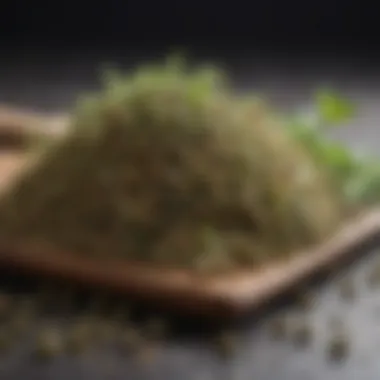 An assortment of dried oregano showcasing its medicinal and aromatic properties