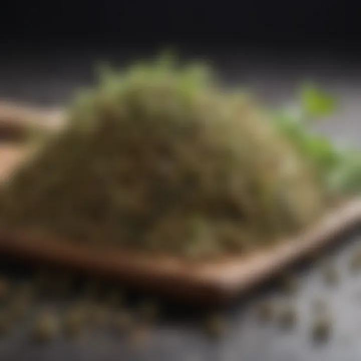 An assortment of dried oregano showcasing its medicinal and aromatic properties