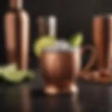 A beautifully garnished Muscle Mule cocktail in a copper mug, capturing the essence of sophistication.