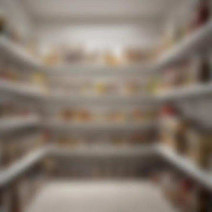 Organized pantry filled with Oxo containers, illustrating efficient food storage solutions.