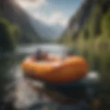 Colorful inflatable raft with unique design