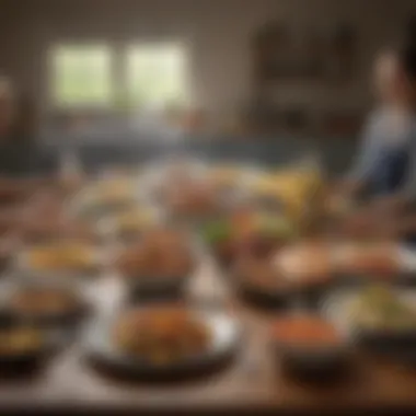 Strategic Meal Planning for Savings An organized meal plan highlighting cost-effective dining options