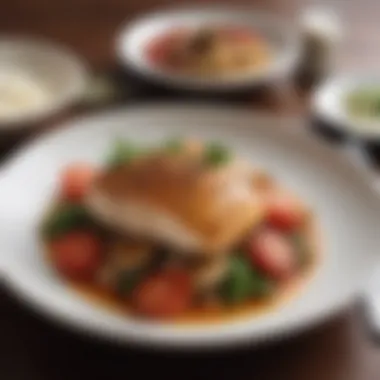 Artful Presentation of Inexpensive Meals A beautifully plated budget-friendly dish emphasizing flavor and nutrition