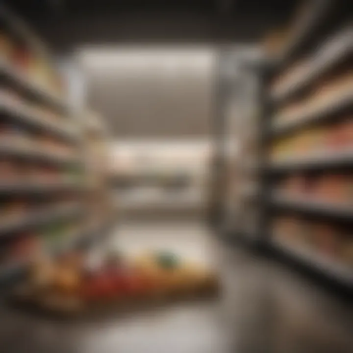 A modern online grocery interface showcasing gourmet products
