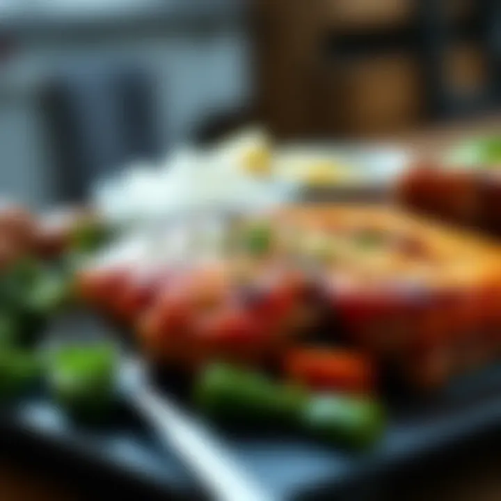 Healthy meal prep using pork chops