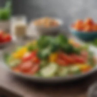 Elevating Dishes with Fresh Vegetables A beautifully plated dish featuring a variety of vegetables