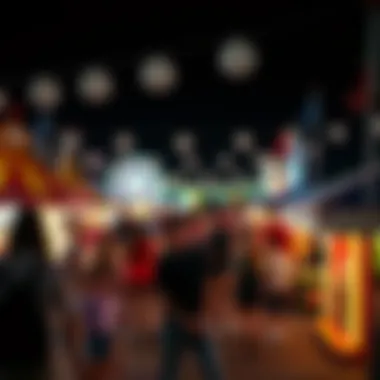 Excitement of Fair Games and Contests A lively atmosphere of games and contests at a state fair