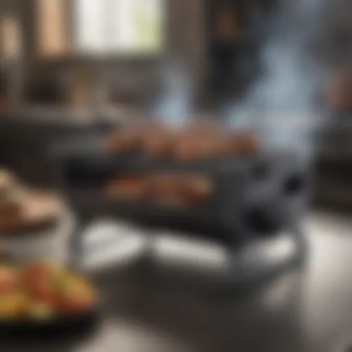Sleek design of the Tru Smokeless Grill