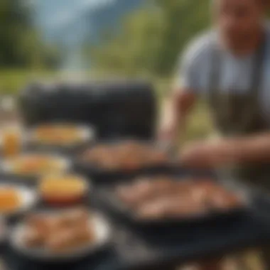 User Experience with the Tru Smokeless Grill User enjoying a meal prepared on the grill