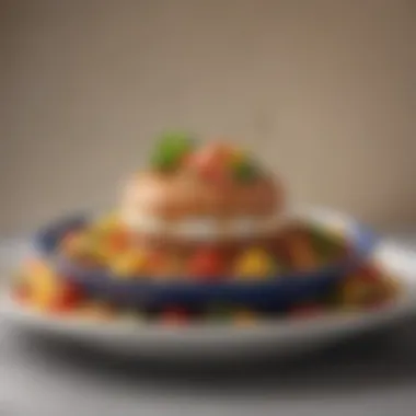 Modern Presentation of Zimmerman Cuisine An artistic presentation of a modern Zimmerman dish