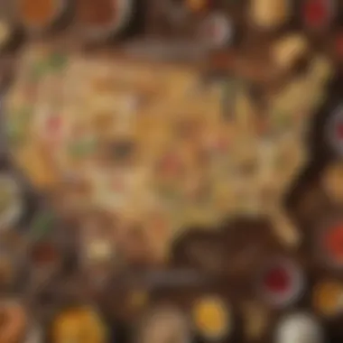 Regional Variations of Zimmerman Food A map illustrating regional variations of Zimmerman food