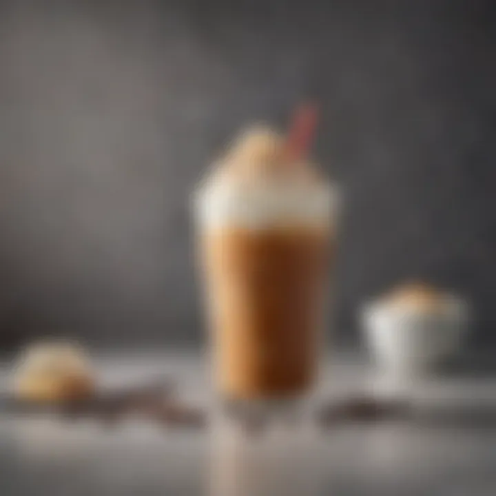 A selection of customizable ingredients for the French Vanilla Iced Macchiato