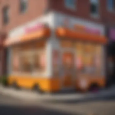 Dunkin' Donuts: A Cultural Hub for Coffee Lovers An inviting Dunkin' Donuts storefront emphasizing the beverage's cultural connection