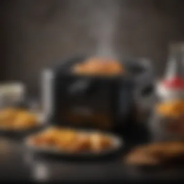 Air Fryer with Grill Pan Air fryer showcasing grill pan integration