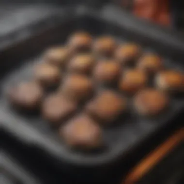 Grill Pan Maintenance Insights Close-up of grill pan maintenance tips