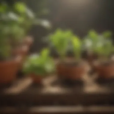Visual representation of plant growth stages in companion planting