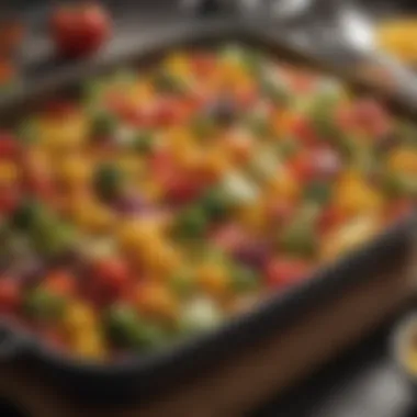 Vibrant Vegetable Roasting Colorful vegetable medley ready for roasting