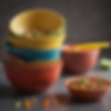 Close-up of Tupperware bowls highlighting their unique features