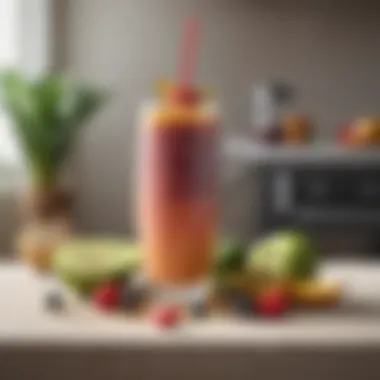 A serene setting showcasing the role of smoothies in a modern diet