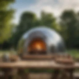 Gozney Dome in an outdoor setting
