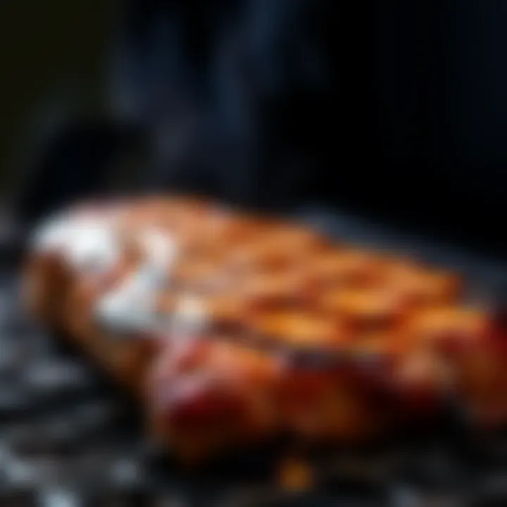 Perfectly Grilled Tenderloin Grill with searing marks on a perfectly cooked tenderloin steak