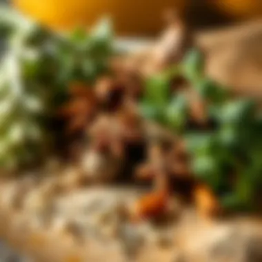 Aromatic Herbs and Spices for Flavorful Chicken Soup A close-up of aromatic herbs and spices used in chicken soup