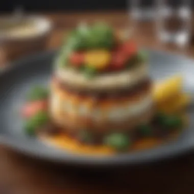 Plant-Based Delight A beautifully plated plant-based meal showcasing seasonal ingredients