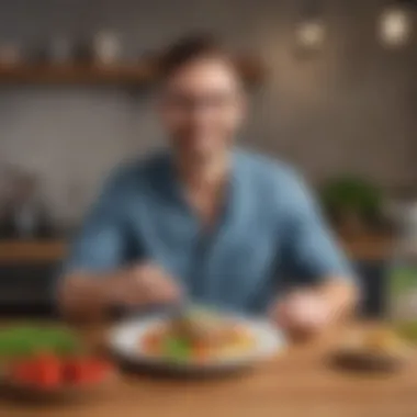 Customer Satisfaction with HelloFresh Experience Happy customer enjoying HelloFresh meal