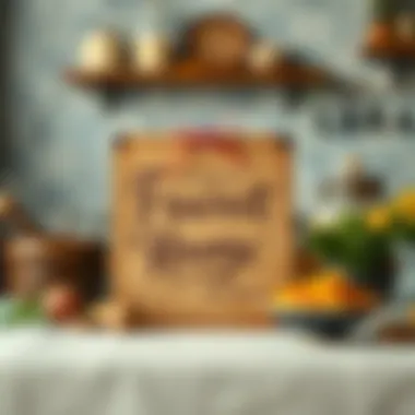 An artistic display of nostalgic family recipes written in elegant script.