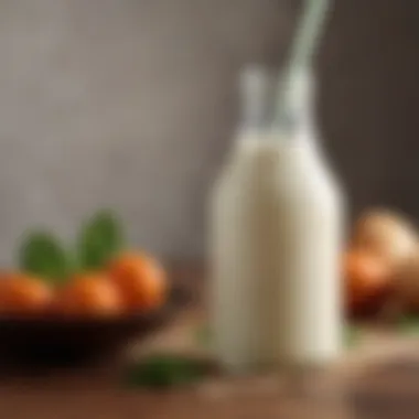 Delicious Homemade Kefir Finished homemade kefir in a glass