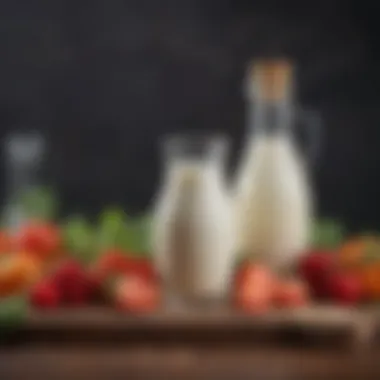Nutritional Benefits of Kefir Nutritional benefits of kefir displayed on a table