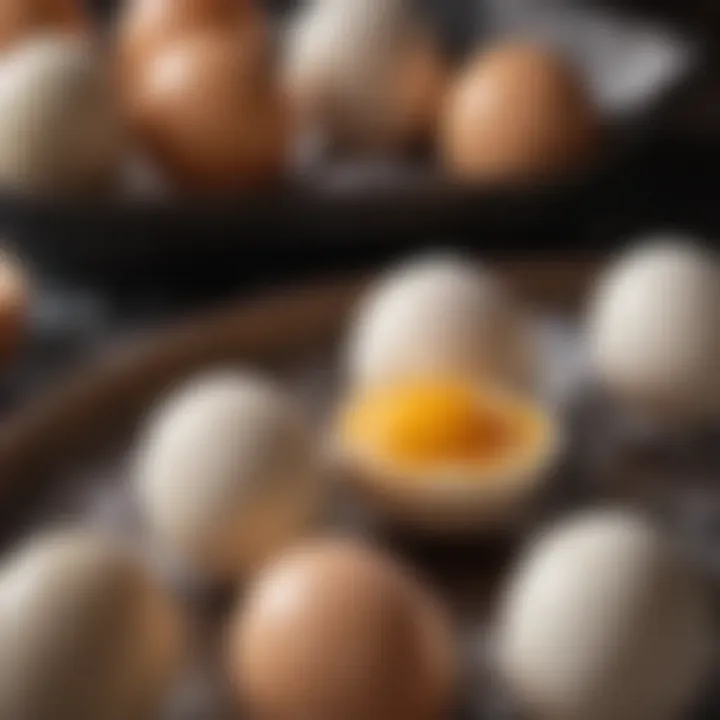 Thawed eggs in a bowl, ready for usage in recipes