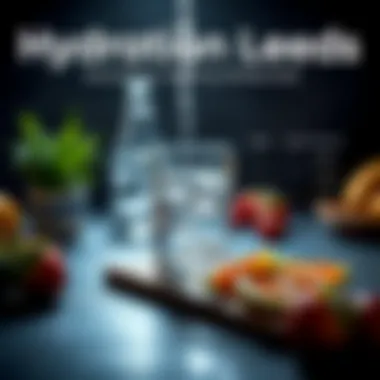 Infographic illustrating hydration needs based on activity levels