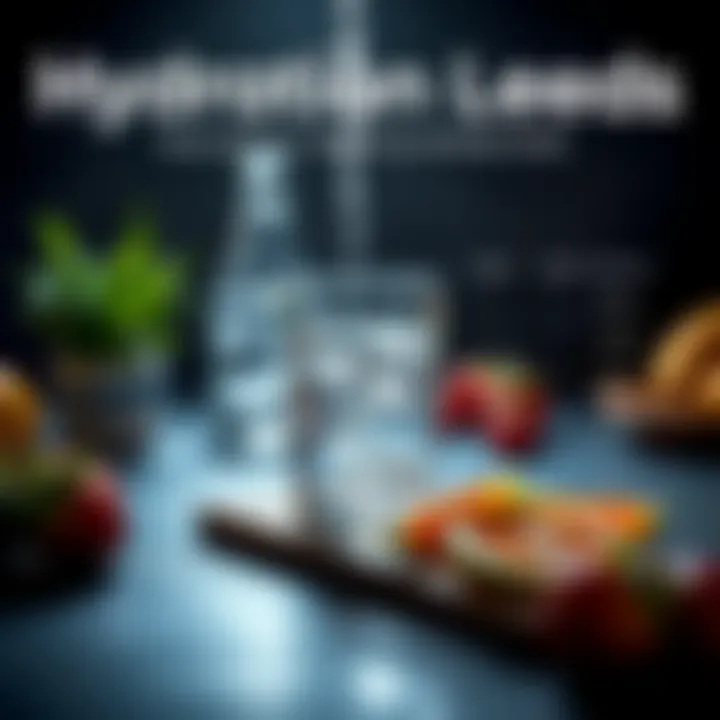 Infographic illustrating hydration needs based on activity levels