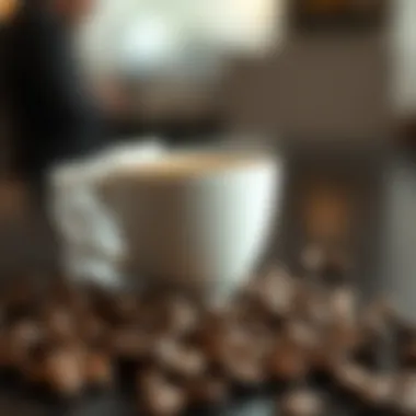 Elegance in a Cup of Espresso An elegant espresso cup displaying the rich color and aroma of a well-prepared shot.