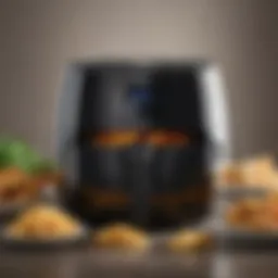 Sleek design of a modern air fryer showcasing advanced technology