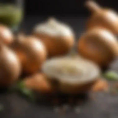 Onions and garlic as aromatic foundations