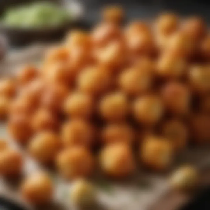 Golden crispy tater tots