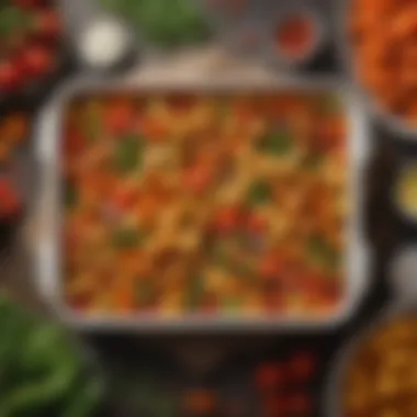 Fresh Vegetables for Tater Tot Hotdish Colorful array of fresh vegetables