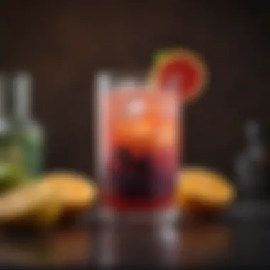 Artfully Crafted Mocktail Artfully crafted mocktail with vibrant colors