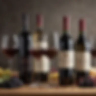 Elegant Wine Selection Elegant wine selection arranged for a sophisticated event