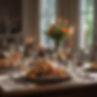 Create an Elegant Atmosphere Elegant table setting for a romantic dinner