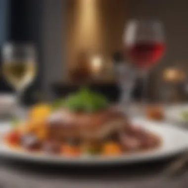 Gourmet Meal Presentation Gourmet meal presentation for a special occasion